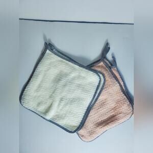 New 5 Piece Sacchetto Pink And White Rags